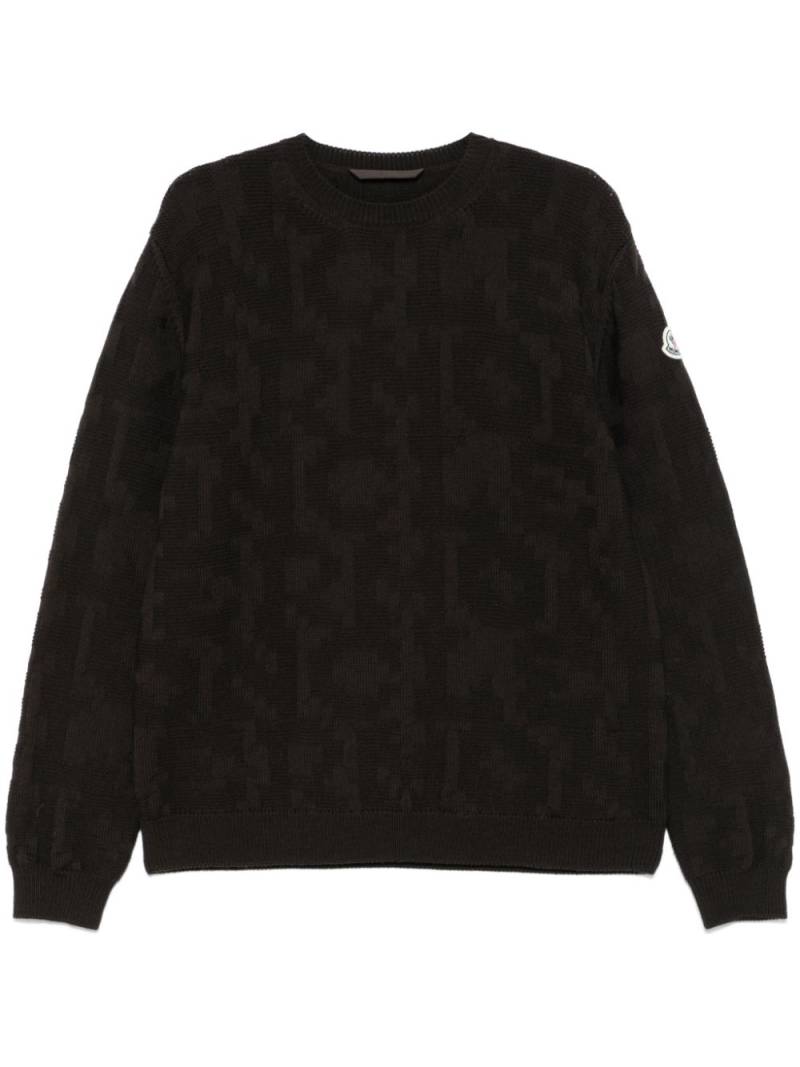 Moncler virgin wool sweater - Brown von Moncler