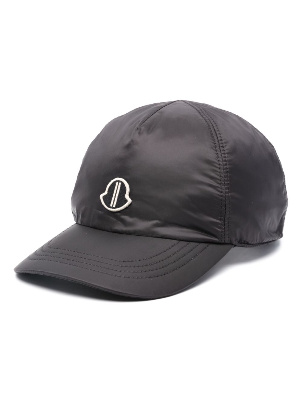 Moncler x Rick Owens logo-curved cap - Black von Moncler