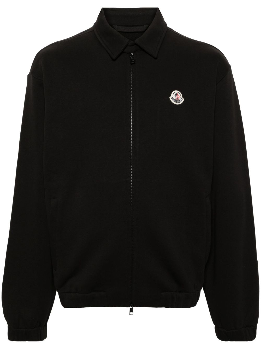 Moncler zip-up jersey cardigan - Black von Moncler