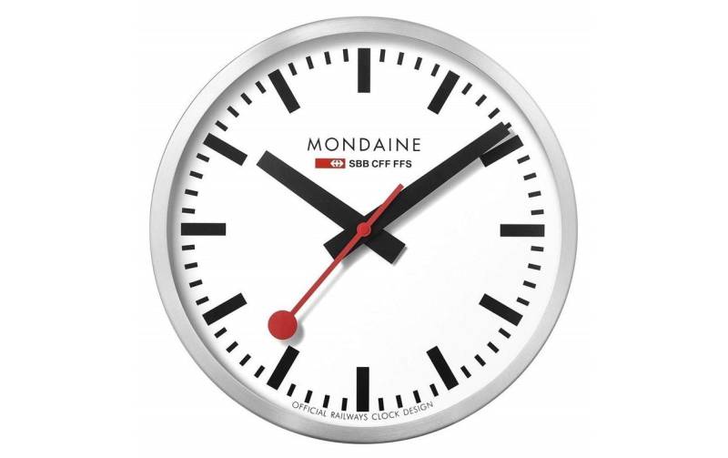 MONDAINE Wanduhr »Wanduhr Aluminium 25cm« von Mondaine