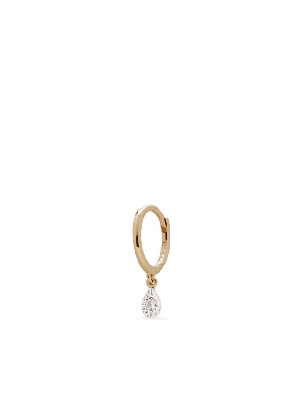 Monica Vinader 14kt recycled yellow gold diamond earring von Monica Vinader