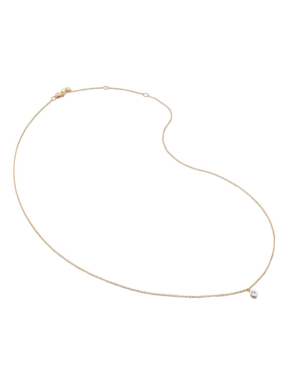 Monica Vinader 14kt recycled yellow gold diamond necklace von Monica Vinader