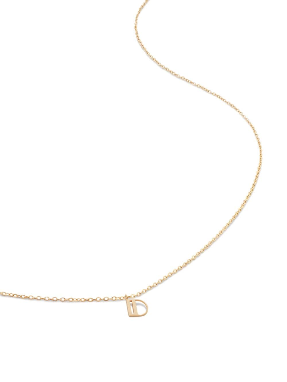 Monica Vinader 14kt yellow gold small Initial D necklace von Monica Vinader