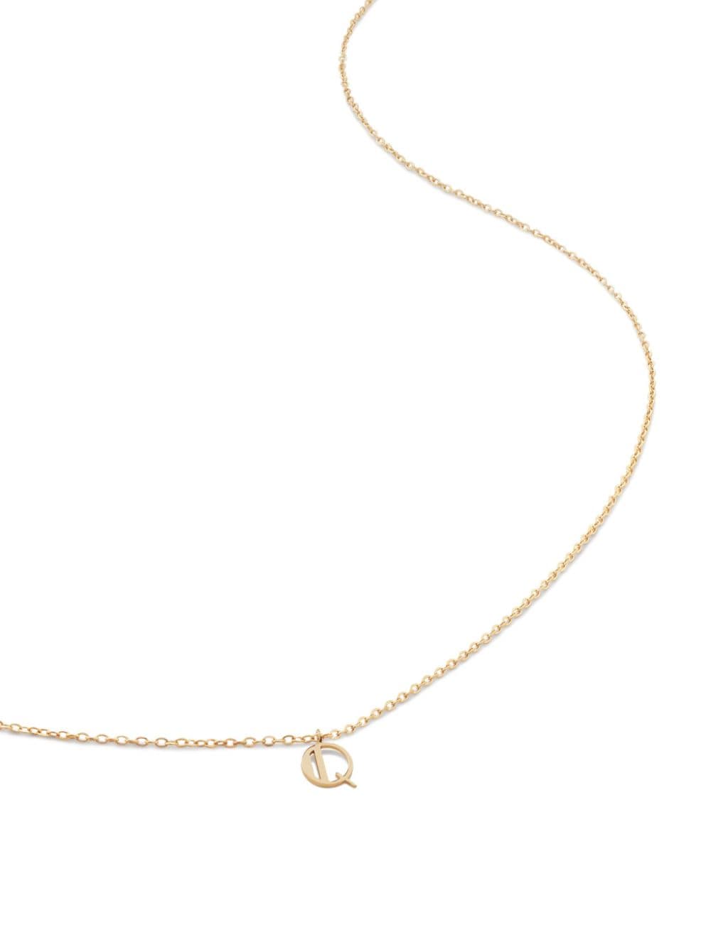 Monica Vinader 14kt yellow gold small Initial Q necklace von Monica Vinader