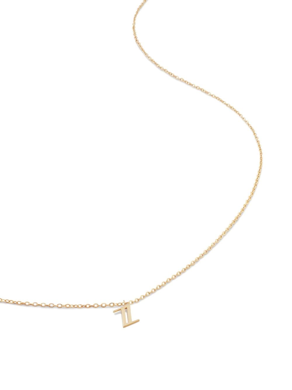 Monica Vinader 14kt yellow gold small Initial Z necklace von Monica Vinader