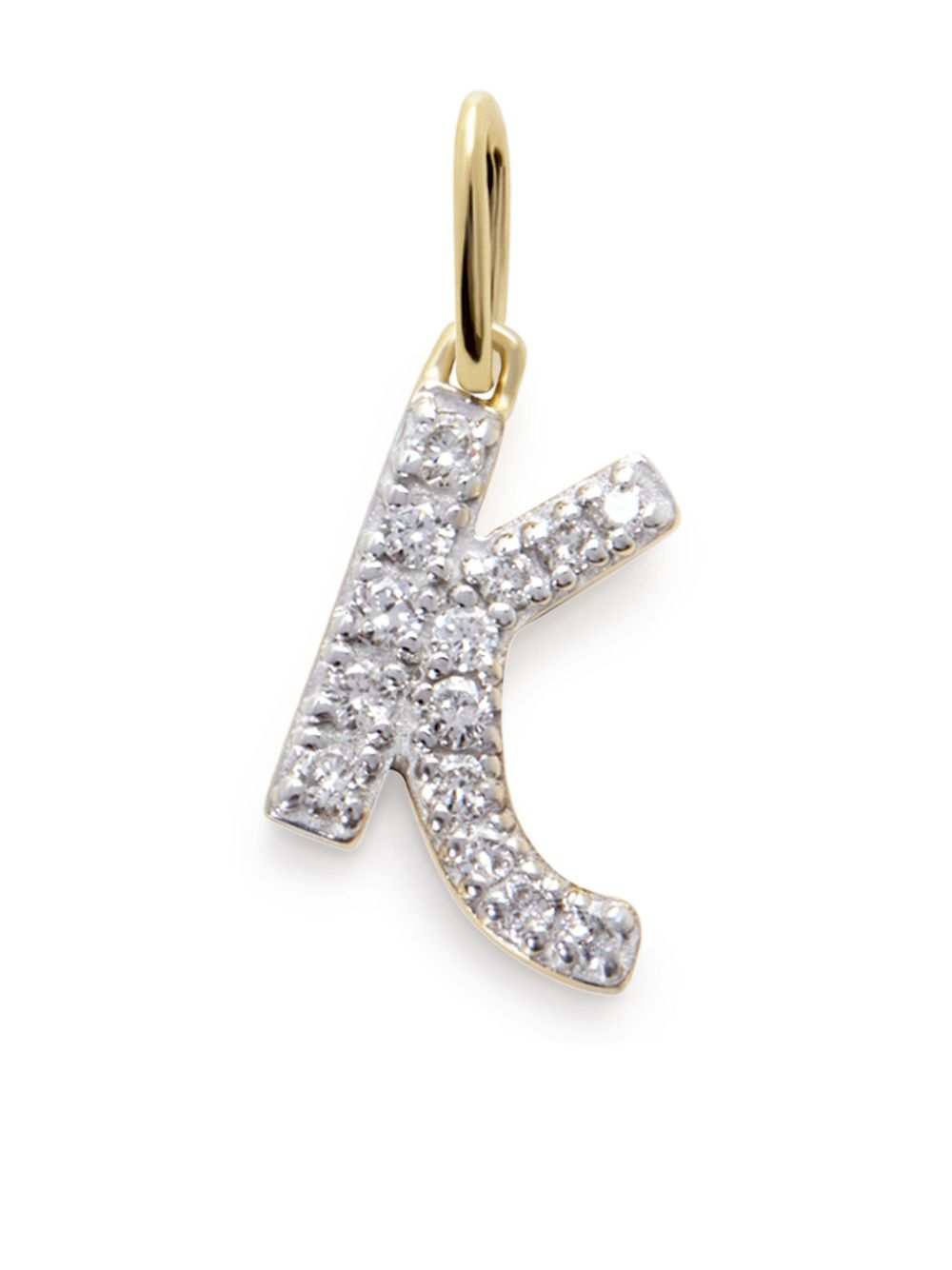 Monica Vinader 14ky yellow gold K diamond pendant von Monica Vinader