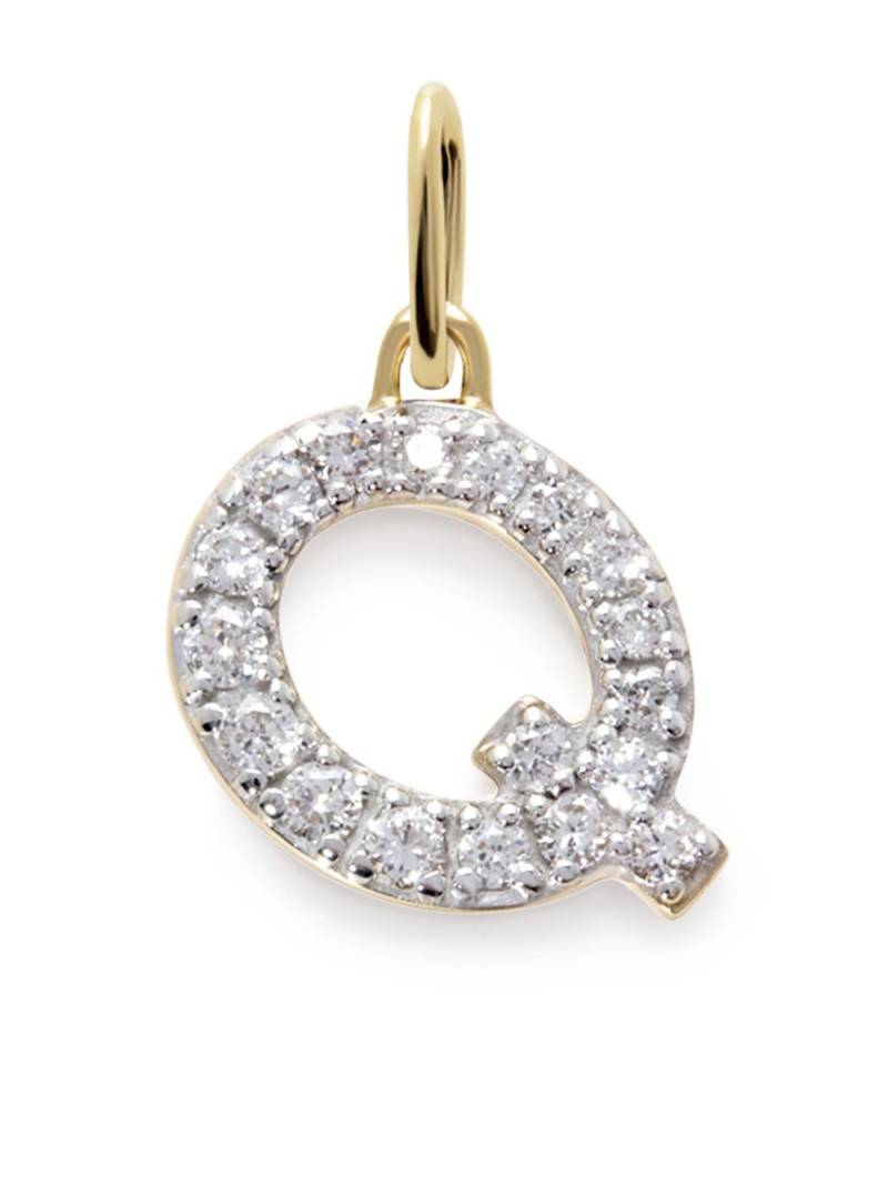 Monica Vinader 14ky yellow gold Q diamond pendant von Monica Vinader