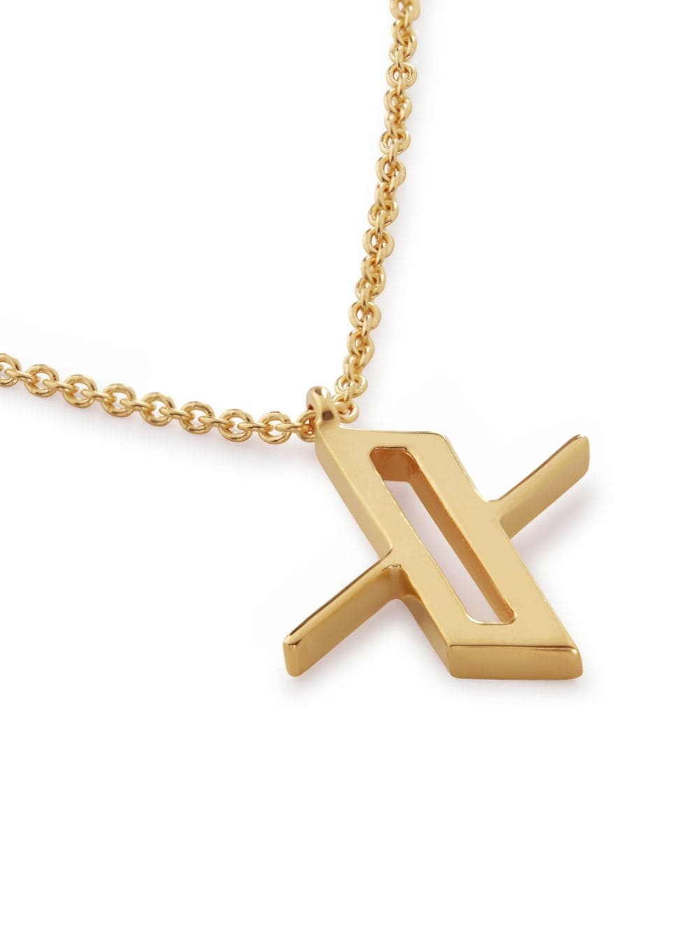 Monica Vinader 18kt gold vermeil Alphabet X necklace von Monica Vinader