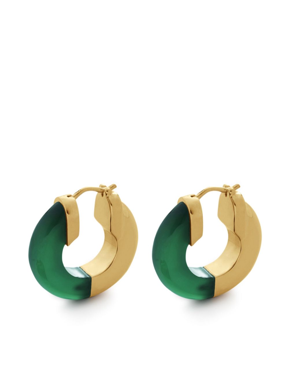 Monica Vinader 18kt yellow gold Kate Young small hoops von Monica Vinader