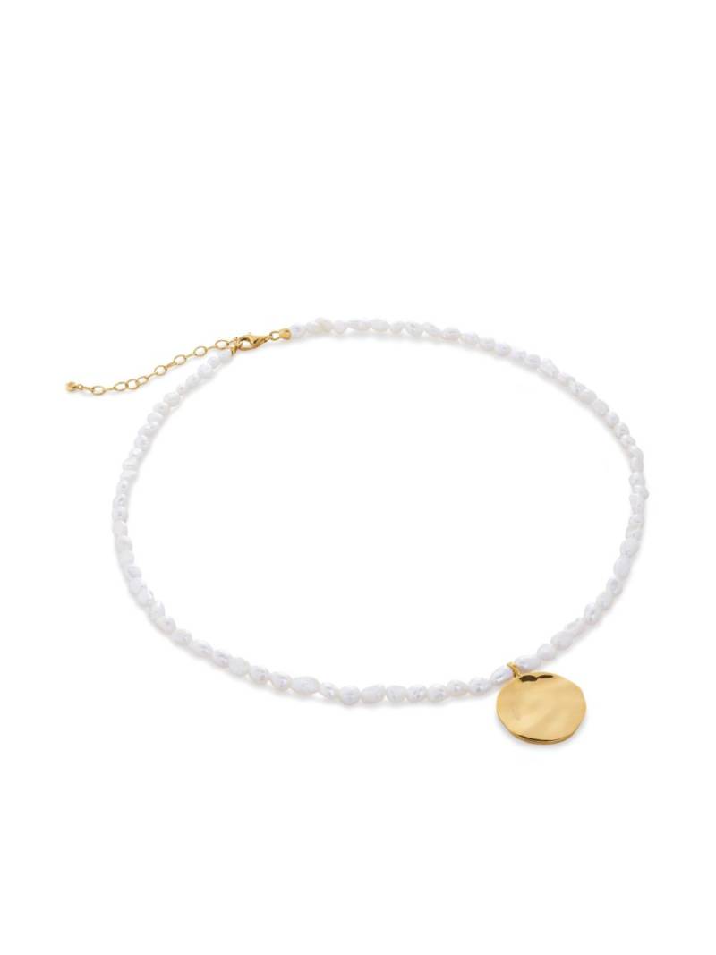 Monica Vinader Capri Keshi pearl necklace - White von Monica Vinader