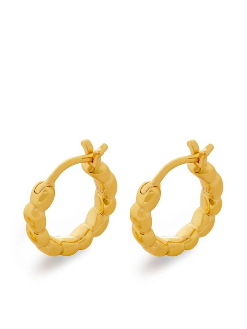 Monica Vinader Corda huggie earrings - Gold von Monica Vinader