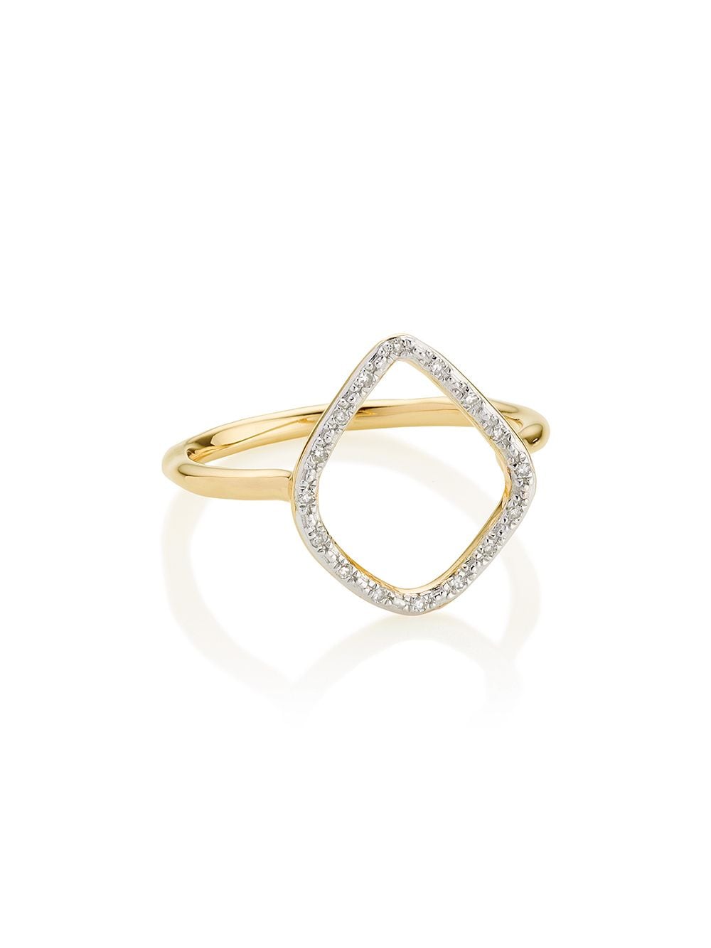 Monica Vinader Riva Diamond Hoop ring - Gold von Monica Vinader