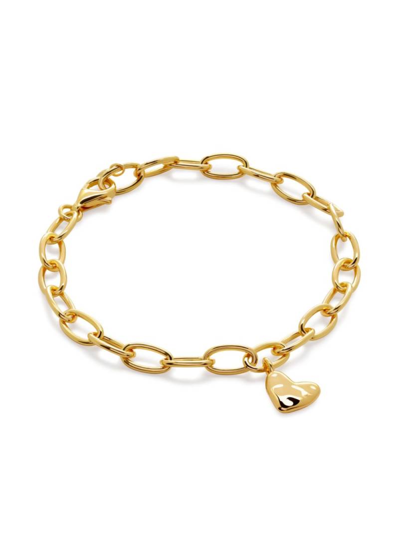 Monica Vinader 18kt gold vermeil Heart Charm bracelet von Monica Vinader