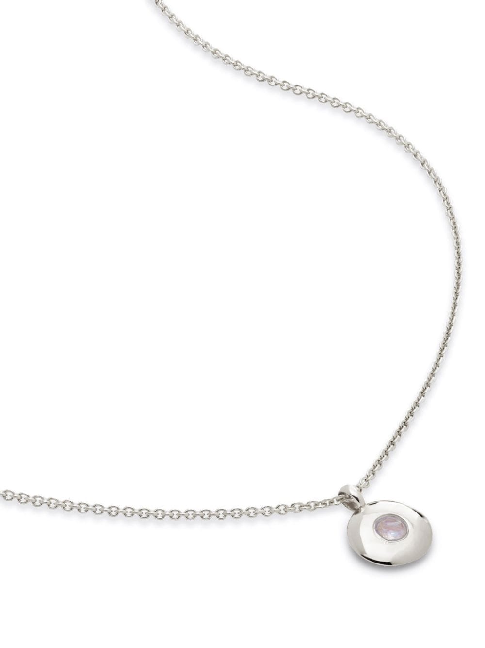 Monica Vinader June birthstone necklace - Silver von Monica Vinader
