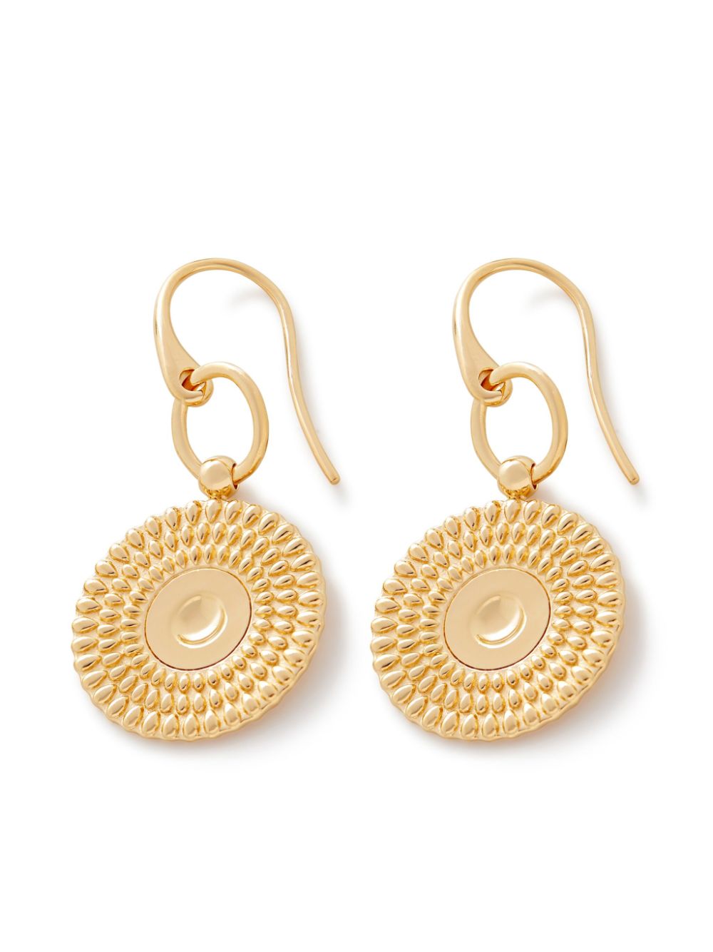 Monica Vinader Juno gold vermeil disc earrings von Monica Vinader