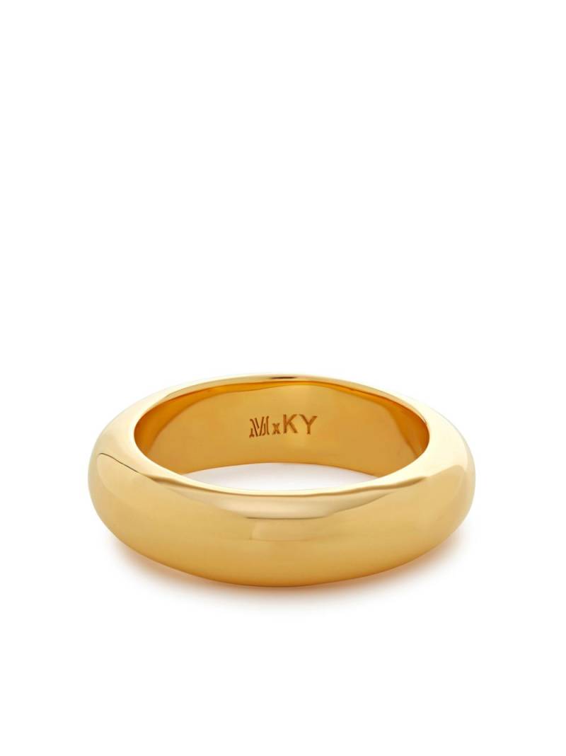 Monica Vinader Kate Young D-shape band ring - Gold von Monica Vinader