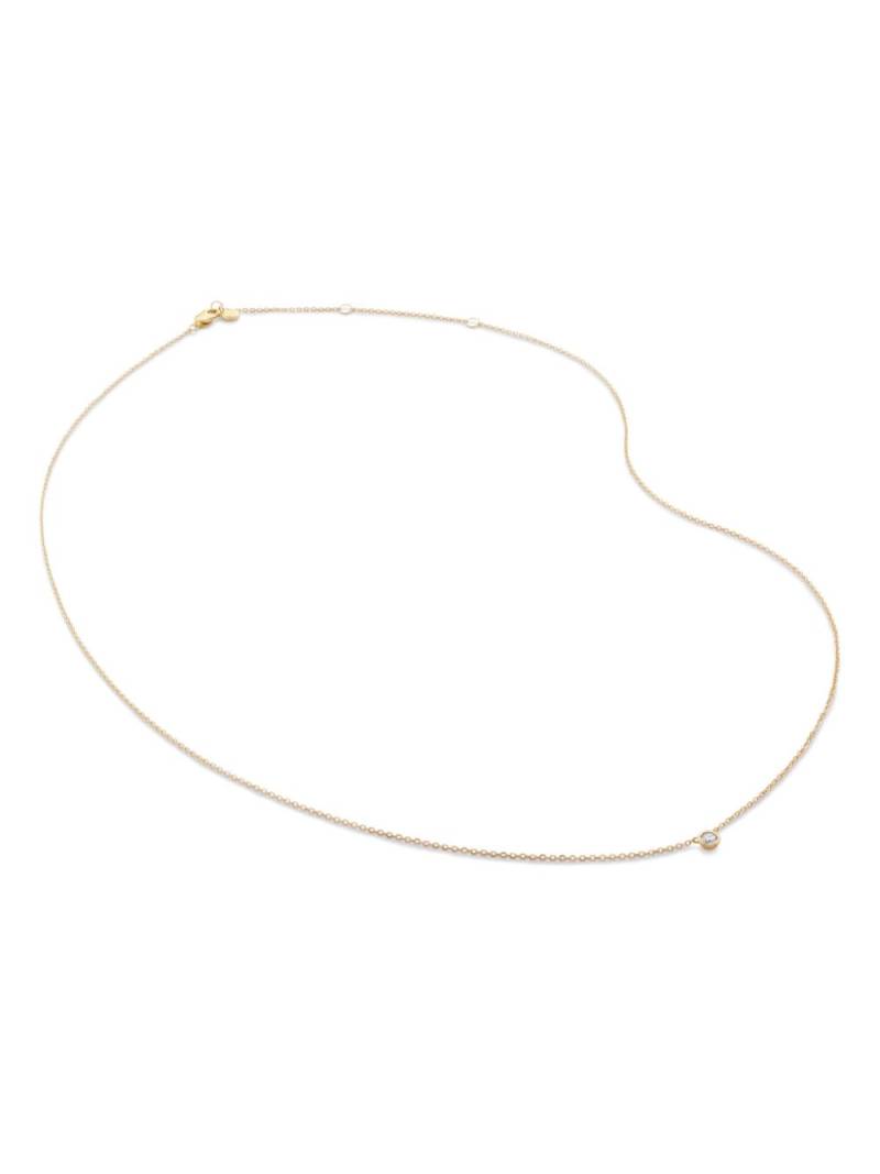 Monica Vinader Mini diamond necklace - Gold von Monica Vinader