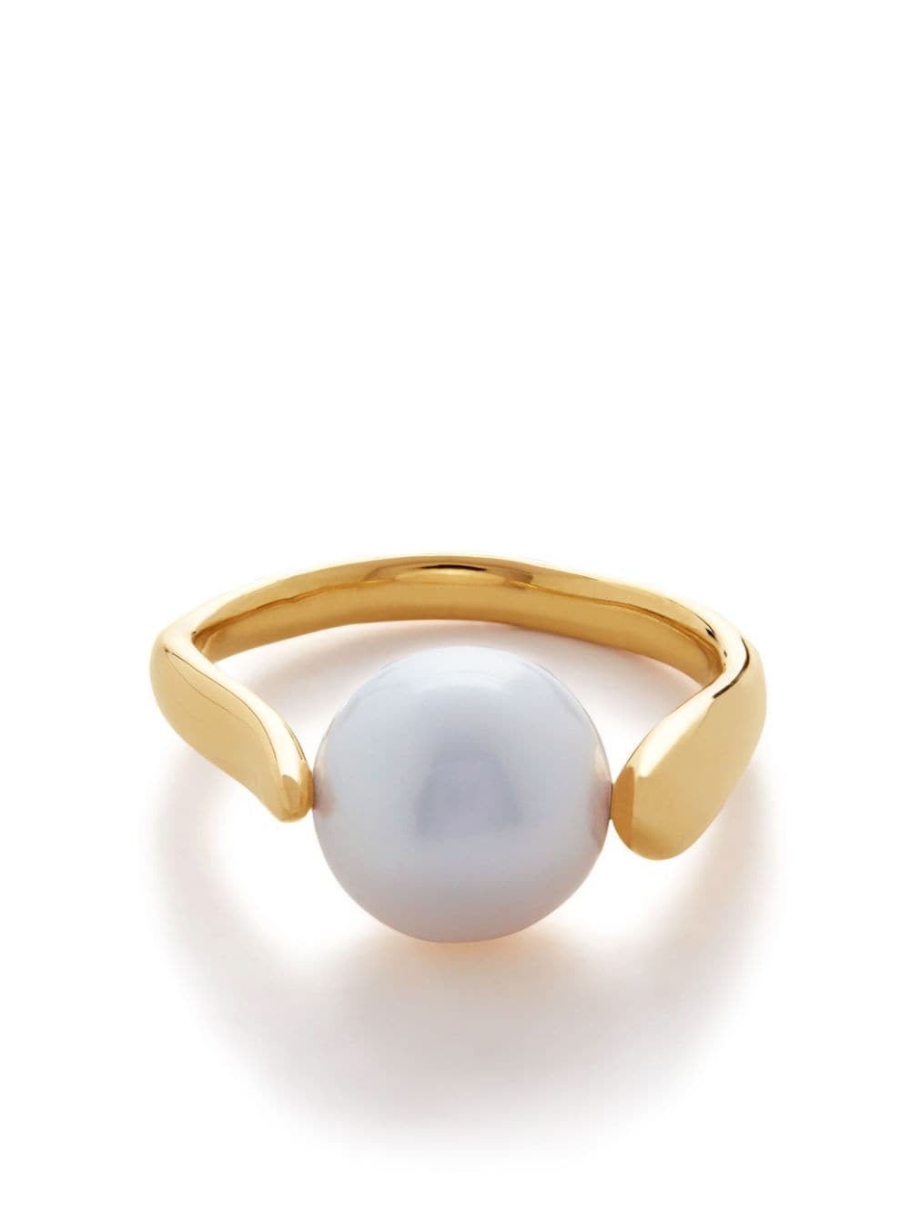 Monica Vinader Nura pearl-detail ring - White von Monica Vinader
