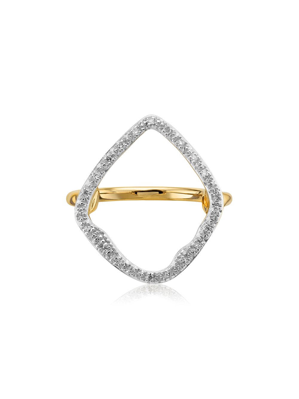 Monica Vinader Riva Hoop Cocktail Diamond ring - Gold von Monica Vinader