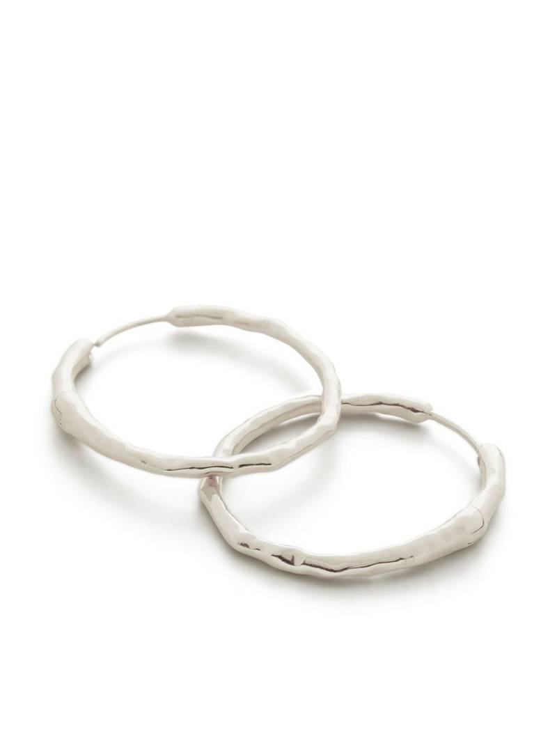 Monica Vinader Siren muse medium hoop earrings - Silver von Monica Vinader