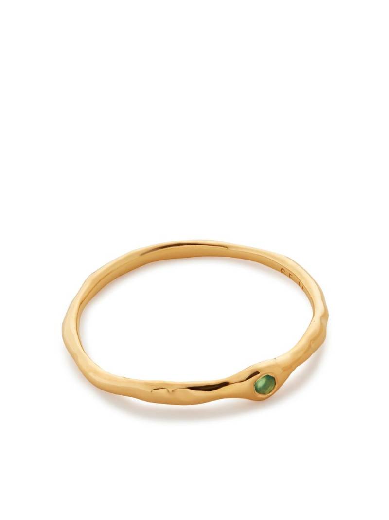 Monica Vinader Siren onyx stacking ring - Gold von Monica Vinader