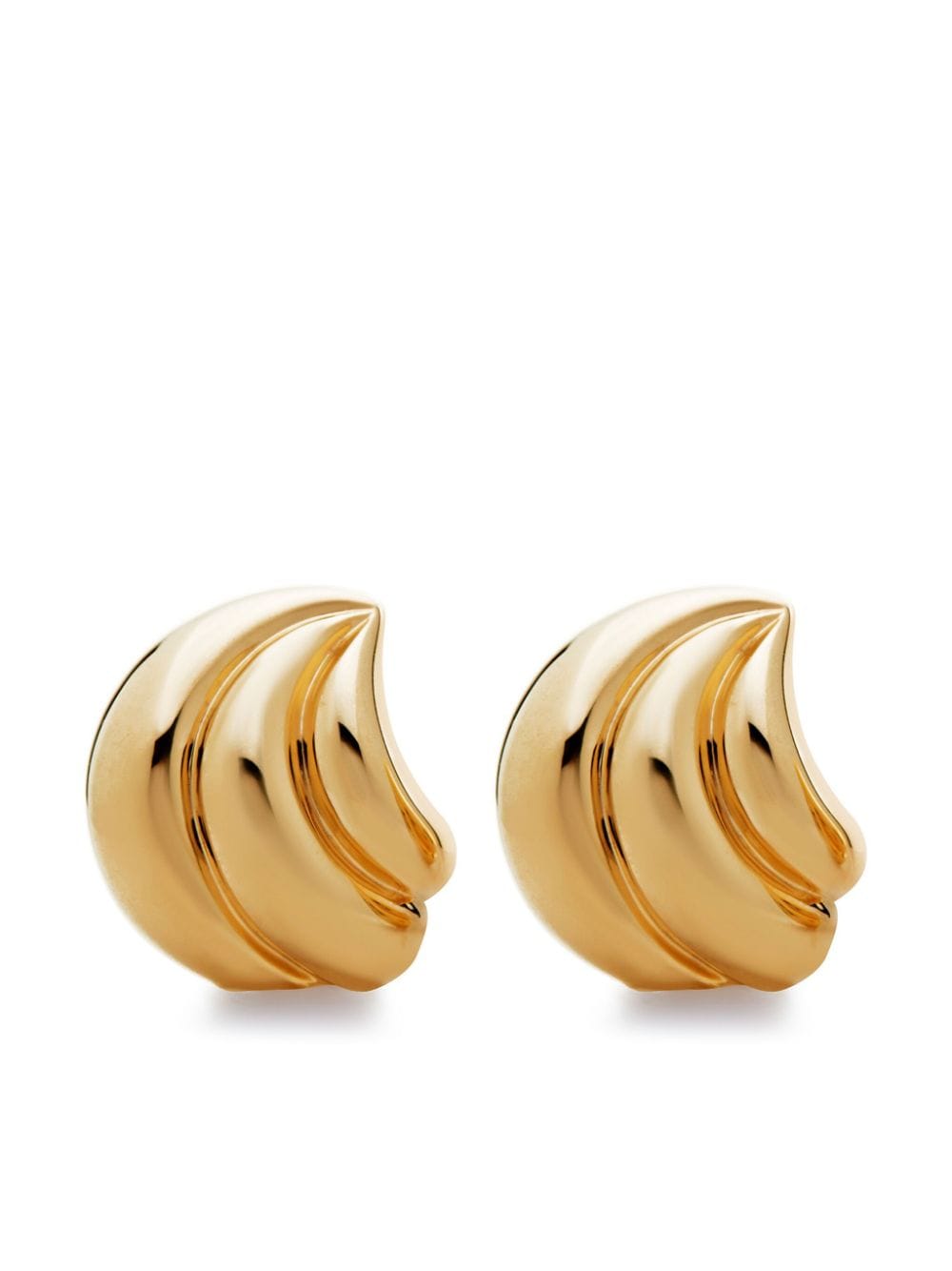 Monica Vinader Swirl polished-finish earrings - Gold von Monica Vinader