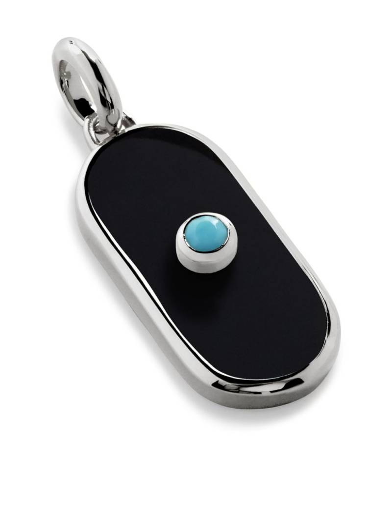 Monica Vinader Tablet turquoise pendant - Silver von Monica Vinader