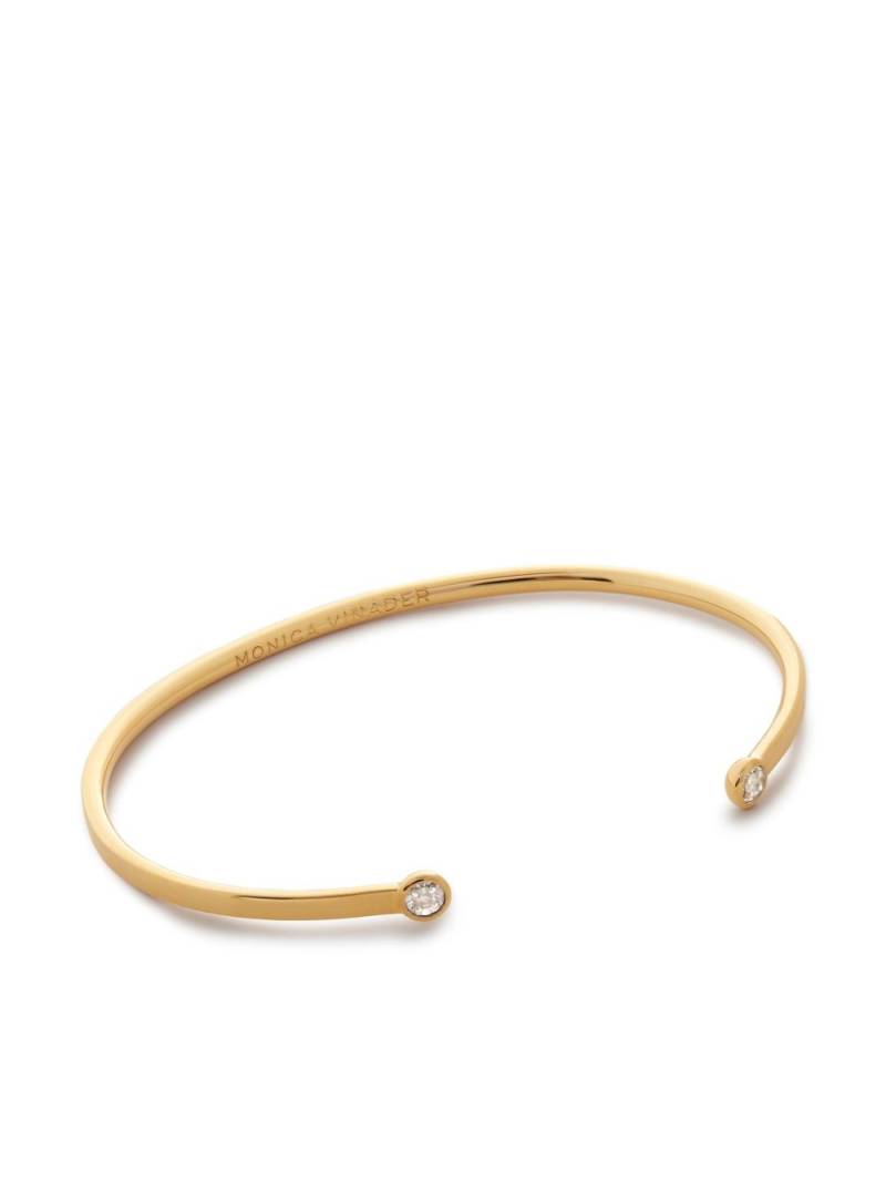 Monica Vinader diamond cuff bracelet - Gold von Monica Vinader