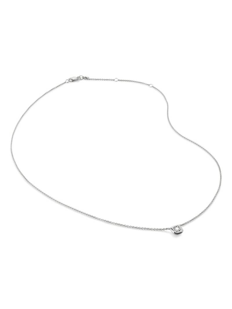 Monica Vinader diamond solitaire necklce - Silver von Monica Vinader