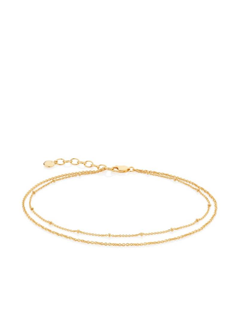 Monica Vinader double-chain adjustable anklet - Gold von Monica Vinader