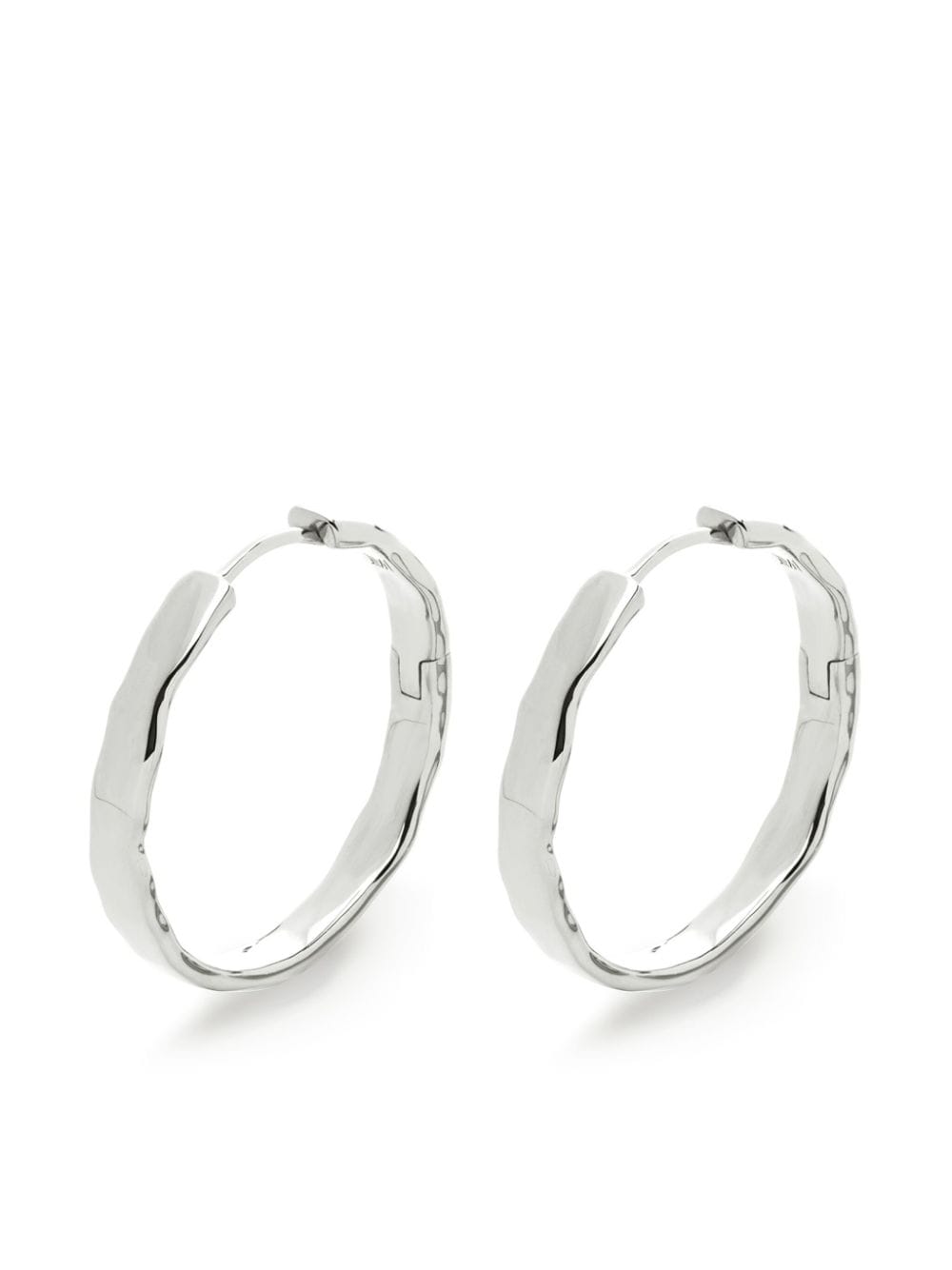 Monica Vinader medium Siren Muse hoop earrings - Silver von Monica Vinader