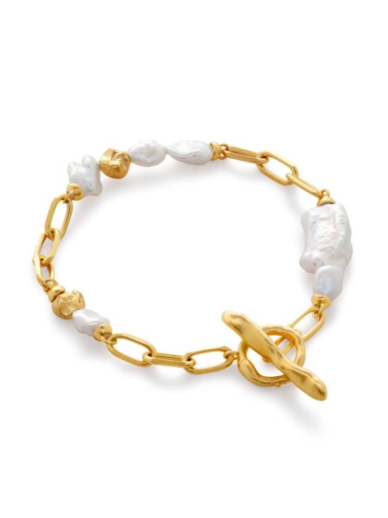 Monica Vinader x Amy Powney keshi-pearl bracelet - Gold von Monica Vinader