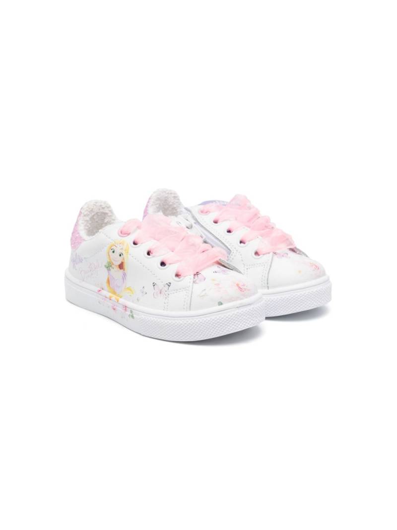 Monnalisa Disney-print sneakers - White von Monnalisa