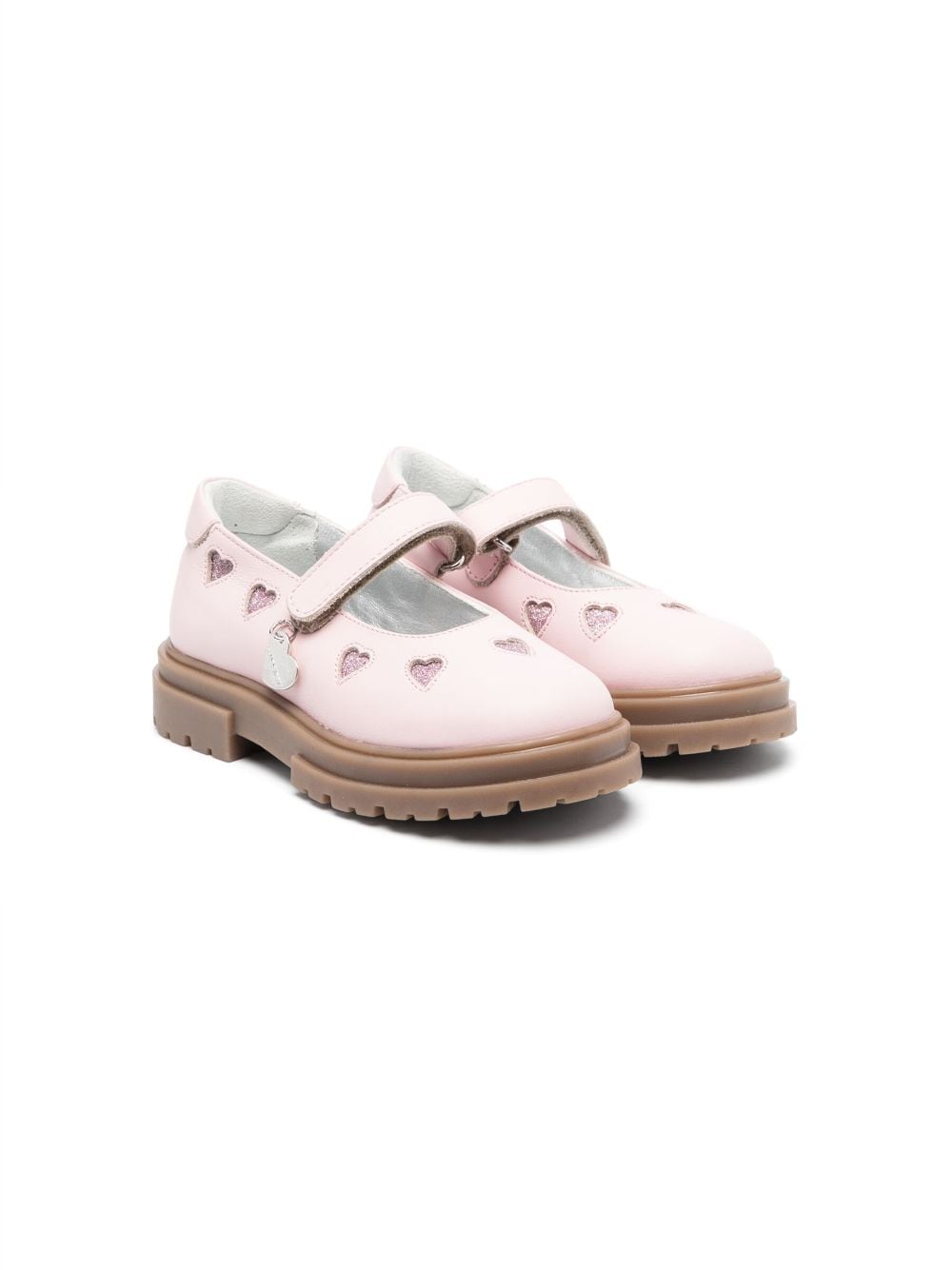 Monnalisa Mary Jane heart-motif shoes - Pink von Monnalisa