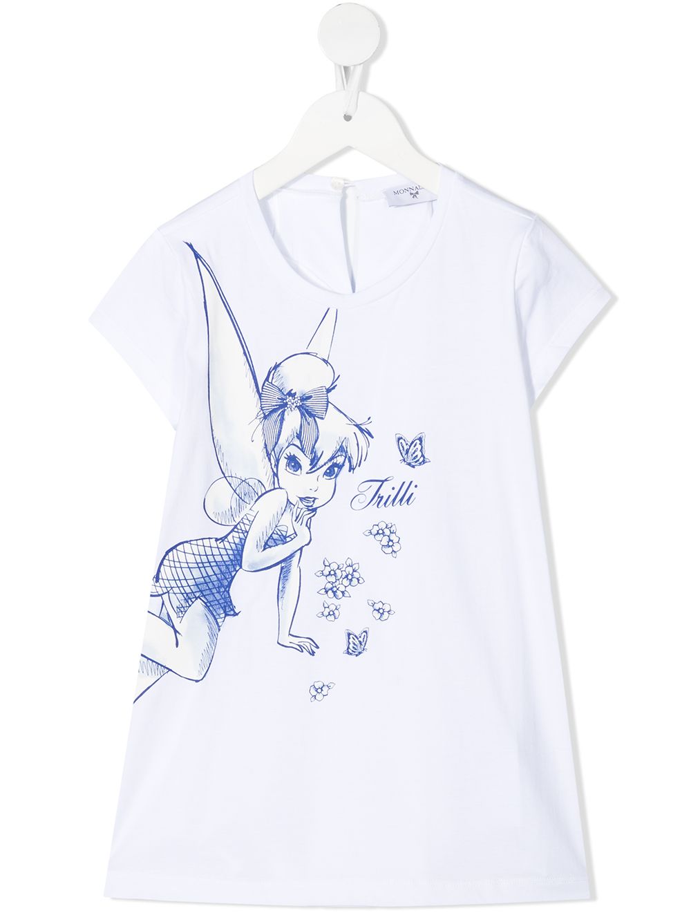 Monnalisa Tinkerbell-print T-shirt - White von Monnalisa