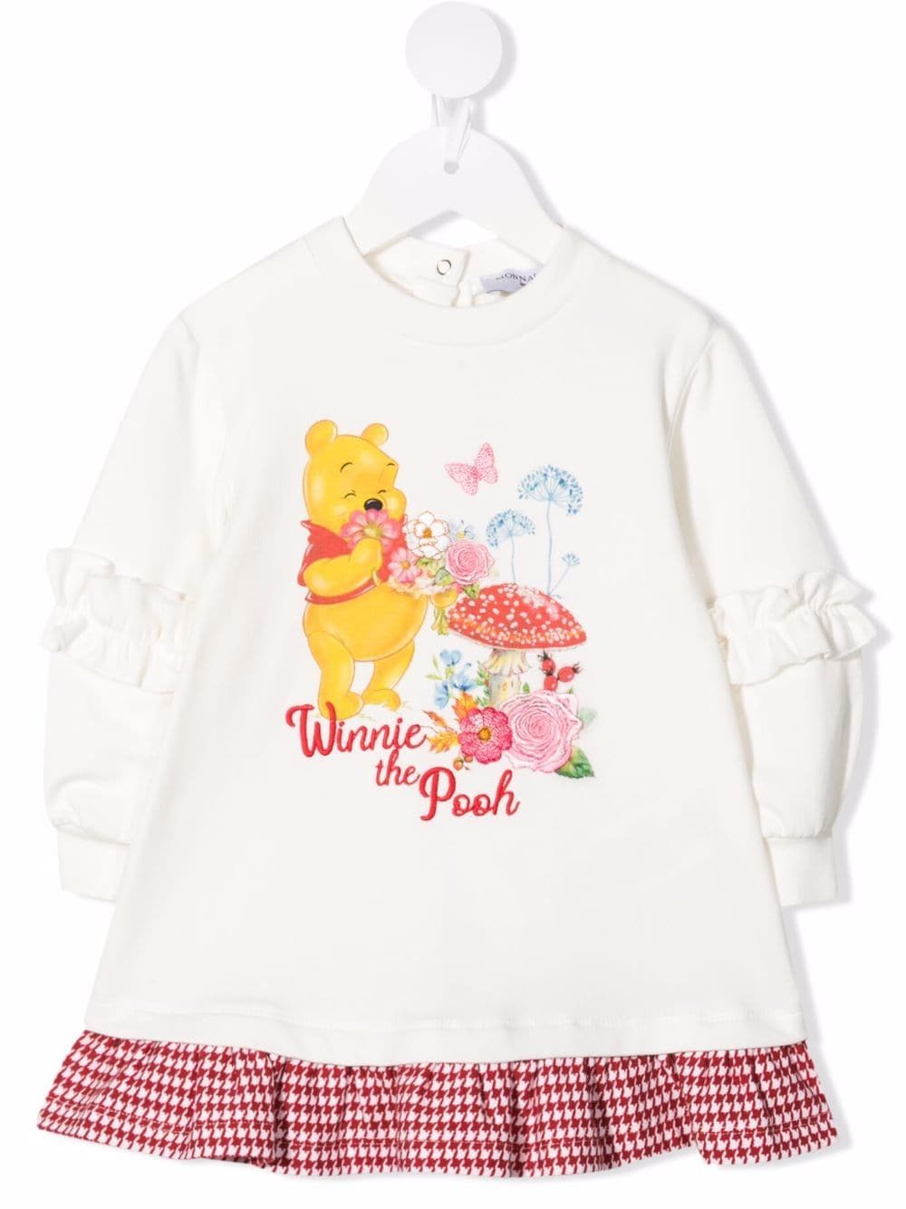 Monnalisa Winnie-the-Pooh jumper dress - White von Monnalisa