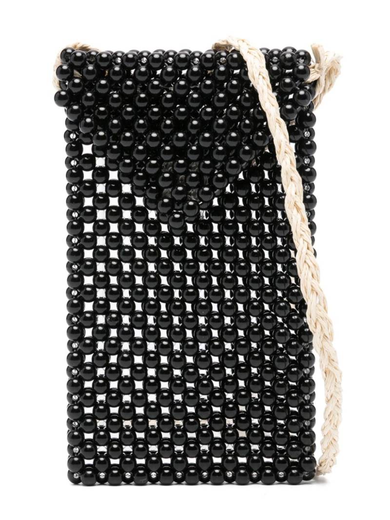 Monnalisa bead-embellished shoulder bag - Black von Monnalisa