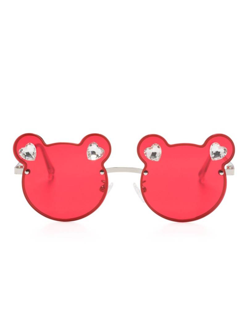 Monnalisa bear-shaped sunglasses - Red von Monnalisa