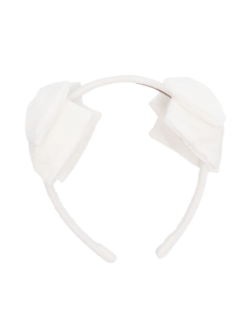 Monnalisa bow-detail hair band - White von Monnalisa