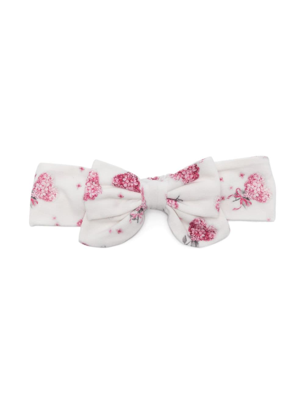 Monnalisa bow-detailed printed hair band - White von Monnalisa