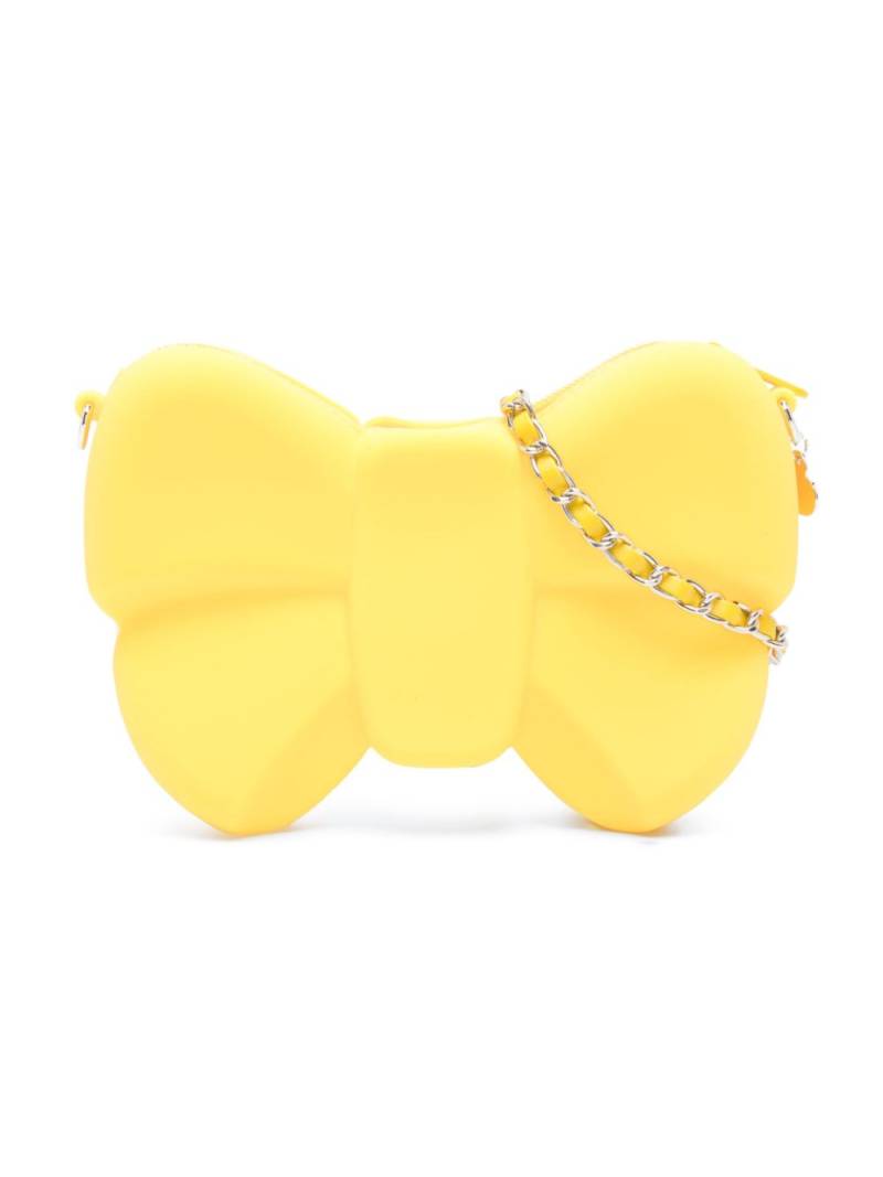 Monnalisa bow-detailing shoulder bag - Yellow von Monnalisa