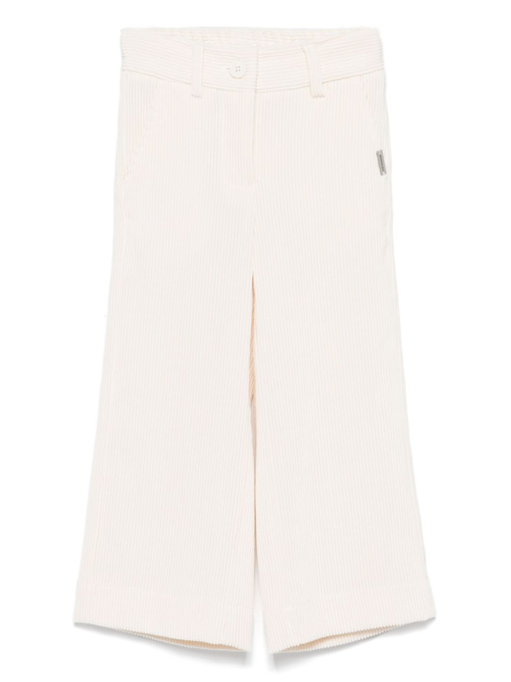 Monnalisa corduroy trousers - White von Monnalisa