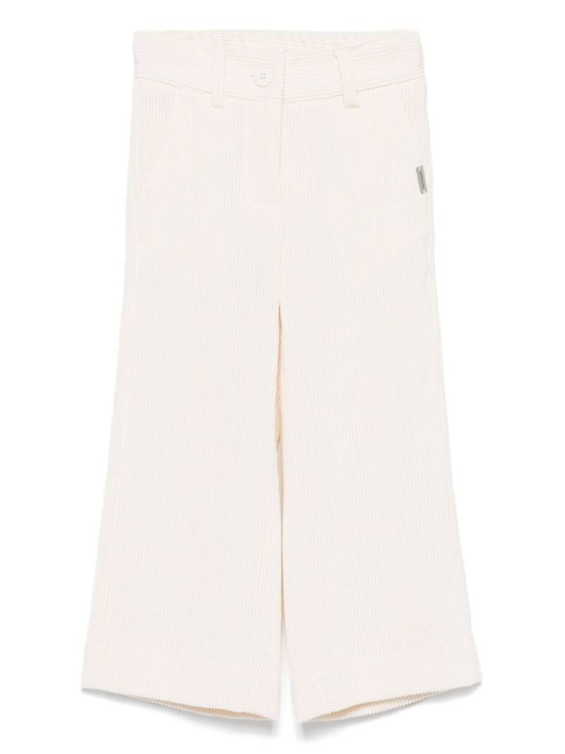 Monnalisa corduroy trousers - White von Monnalisa