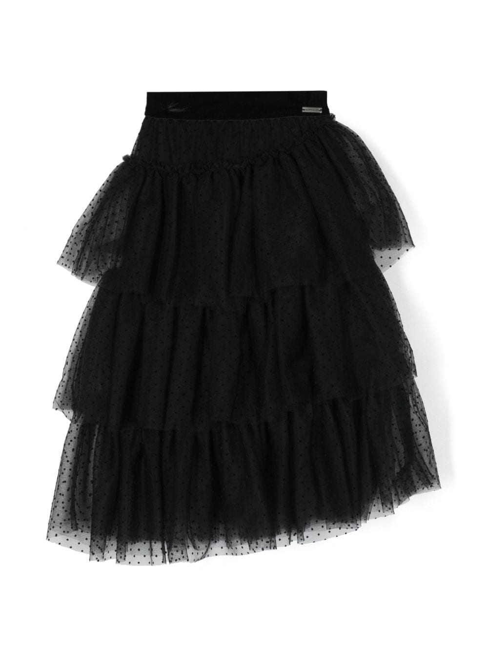 Monnalisa cotton tutu skirt - Black von Monnalisa