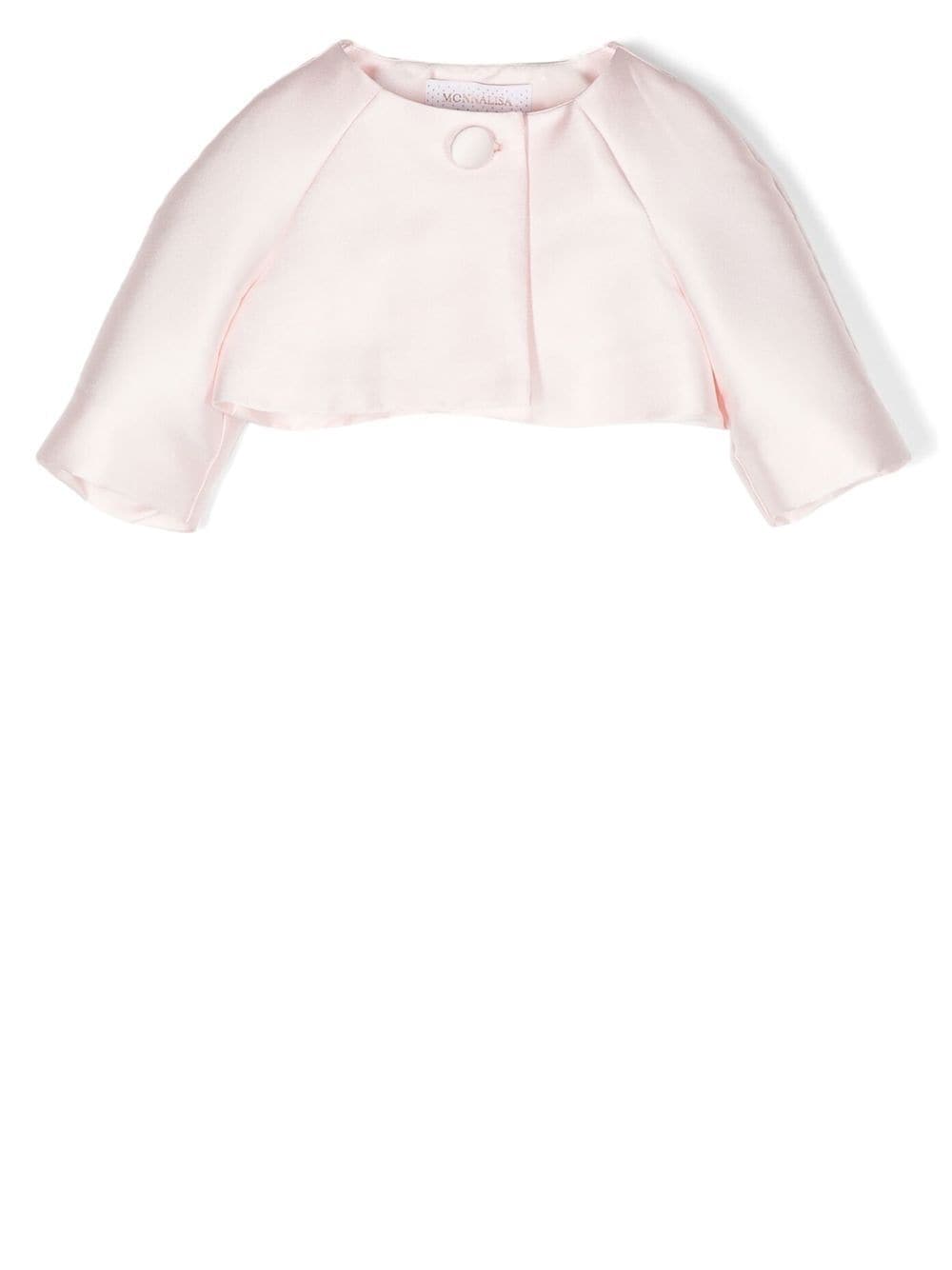 Monnalisa cropped longs-sleeve jacket - Pink von Monnalisa