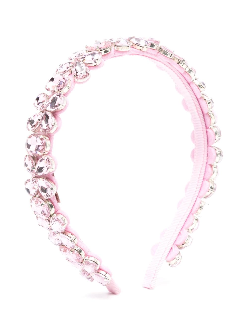 Monnalisa crystal-embellished hair band - Pink von Monnalisa