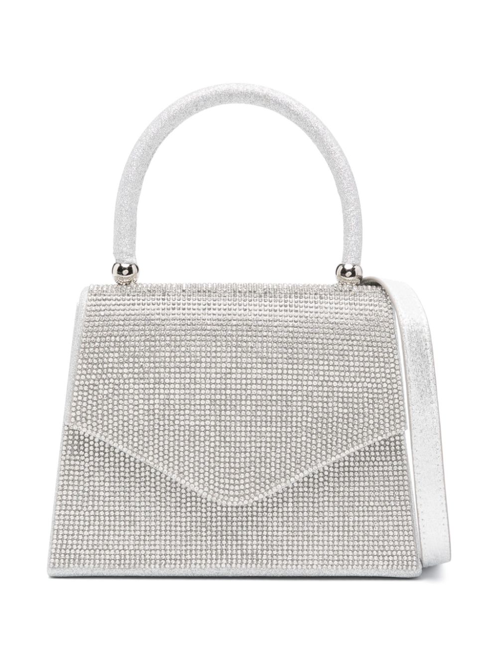 Monnalisa crystal-embellished metallic-finish bag - Silver von Monnalisa