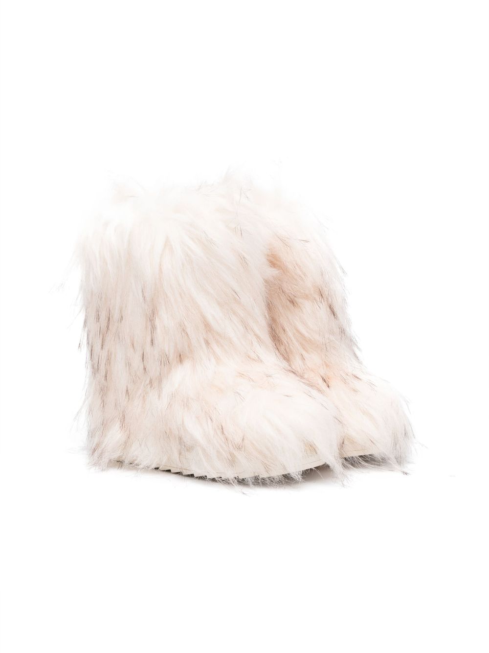 Monnalisa faux-fur ankle boots - Neutrals von Monnalisa