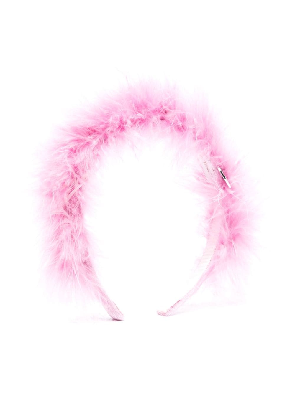 Monnalisa feather-trimmed hairband - Pink von Monnalisa