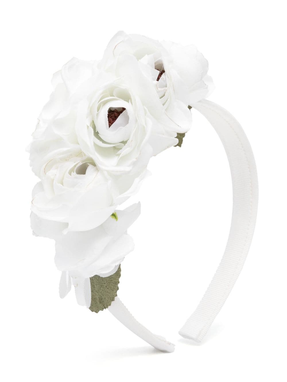 Monnalisa floral-appliqué hairband - White von Monnalisa